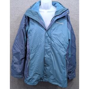 COLUMBIA Mens Jacket - Green, Eager Air Interchange, 3 in 1, Full Zip, Medium